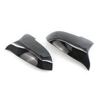 1Pair Car Rearview Mirror Covers Black Exterior Wing Caps 51167308683 51167308684 for BMW 7 Series F01 F02 LCI 2013 2014 2015