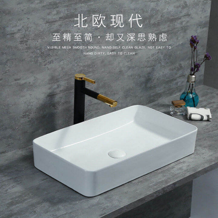 Small size countertop washbasin wash basin single basin hotel ceramic