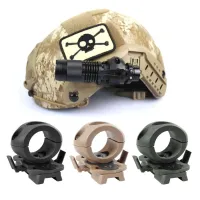 【YD】 Helmet Flashlight Holder 60-degree Adjustable Mount Clip Torch Bracket Cycling Accessories tactical gear