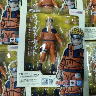ZZOOI Original Bandai Naruto Anime S.H.Figuarts Naruto Uzumaki -The No.1 Most Unpredictable Ninja PVC Action Figures Figurine Toys