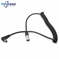 DC 5.5*2.5mm to HRS Hirose 4pin Spring Power Cable for Recorder Zoom F8 for Sound Devices 688 / 644 / 633 30-130CM