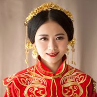 Bridal Headwear 2021 New Wedding Hair Accessories Set Wedding Dress Chinese Retro Phoenix Crown Show Wo Clothing Accessories