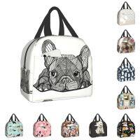 French Bulldog Puppy Insulated Lh Bag For Work School Frenchie Resuable Thermal Cooler Lh Box Women Kids