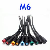 2Pcs M6 2 3 4 5 6 Pin Waterproof Cable M-6 Solar Panel Terminal Mini Plug Signal Connecting Sensor 20CM ConnectorWires Leads Adapters