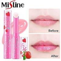 ลิปมันเปลี่ยนสี  Mistine Pink Magic Lips Plus Vitamin E Strawberry 1.7g.  มิสทิน เมจิก สตรอเบอร์รี่