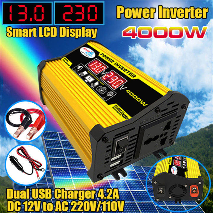 Portable Inverter Car Power Inverters DC12Volt To AC110/220Volt