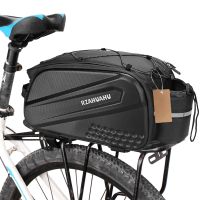 2023☽● 10L Multifunctional Bicycle Rear Seat Bag Waterproof Cycling Bike Rack Trunk Cargo Bag Pannier Bag Handbag Shoulder Bag