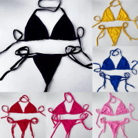 ??พร้อมส่งในไทย??บิกินี่เซ็กซี่ bikini ชุดบิกินี่ มีสีต่างๆให้เลือก#0038