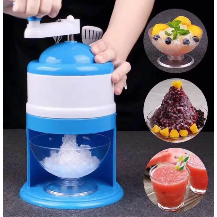 SUPER ONE SHOP Portable Crank Ice Crusher Shaver Block Shaving Machine ...