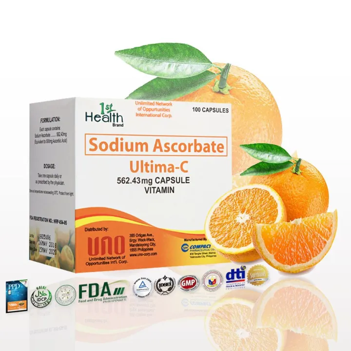 Ultima C 50 Capsules Alkaline Vitamin C Sodium Ascorbate Multivitimins