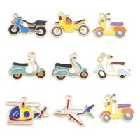 Enamel Motorcycle Airplane Charms Metal Motorcycle Airplane Charms - Charms Gold - Aliexpress