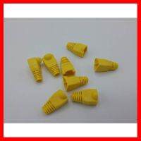 ?HOT SALE? ปลั๊กบูทส์ Plug Boot ปลอกสวม RJ45 สีเหลือง ##ทีวี กล่องรับสัญญาน กล่องทีวี กล่องดิจิตัล อิเล็แทรอนิกส์ เครื่องบันทึก กล้องวงจรปิด จานดาวเทียม AV HDMI