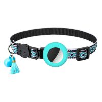 Cat Collar with Bell Adjustable Breakaway Kitten Collars-Safety Buckle for Air Tag Holder Case Pet Collar