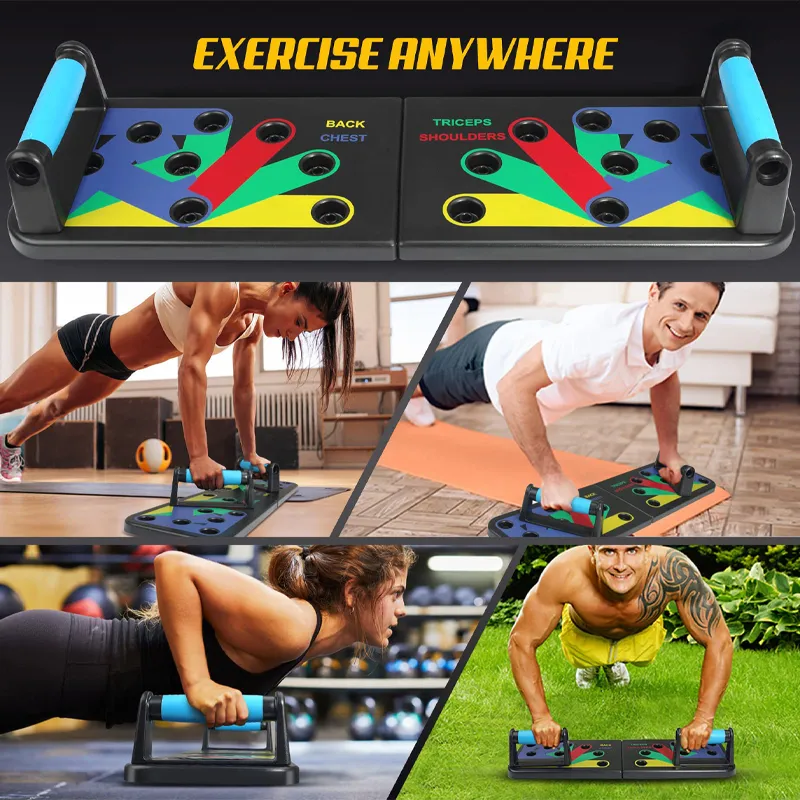 Eoneka Push Up Board 12 In 1 Fitness Pushup Stand Home Workout Equipment  Foldable Home Gym Equipment Strength Training Arm Chest Muscle Exercise Fat