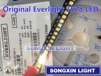 【❂Hot On Sale❂】 Vzhengsha 2000Pcs Everlight 3528 1210 Smd Led สีขาวเส้นสีทอง/วงเล็บทองแดงตัวยึดติดบนผิว Smd 3528 Led ไดโอดแสง Plcc-2บริสุทธิ์สีขาว