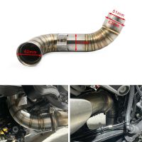 Motorcycle Exhaust Link Pipe Escape Catalyst Delete Pipe For 790 Adventure / R 2018- 2021 790 Adventure R / Rally Decat Pipe