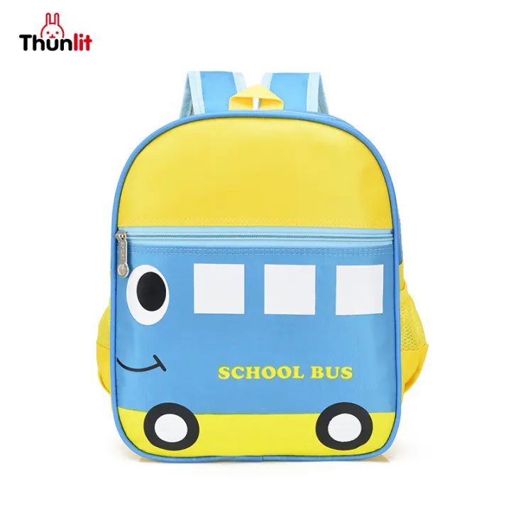 Thunlit Bus School Bag 3-6 Years Old Kindergarten Backpack for Boys Girls  Cute Bus Cartoon Pattern Super Light Small Bags | Lazada PH