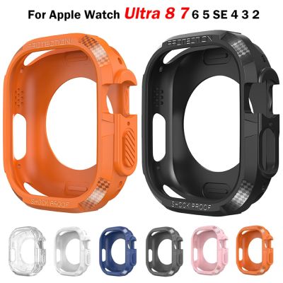 Full Coverage Case for Apple Watch Ultra 49mm Soft TPU Clear Screen Protector Cover Bumper iWatch Series 8 Pro Ultra Accessories Cases Cases
