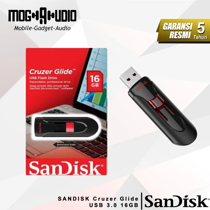 SANDISK Cruzer Glide USB 3.0 16GB CZ600 SDCZ600-016G-G35 | Lazada Indonesia