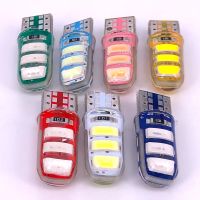 100pcs short model T10 Silicone Case 6 SMD 5630 LED Car Dome Light W5W 194 6LED 6SMD 5730 LED Wedge Lamp Parking Bulb 12V