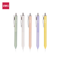 Deli ปากกาเจล ปากกาหมึกกด ปากกาเจลสีดำ 1 ด้าม สี เขียว ม่วง ขาว ส้ม ปากกาหมึกเจลหัว 0.05 มม. หมึกดำ หัวปากกาลื่น อุปกรณ์การเรียน GelPen