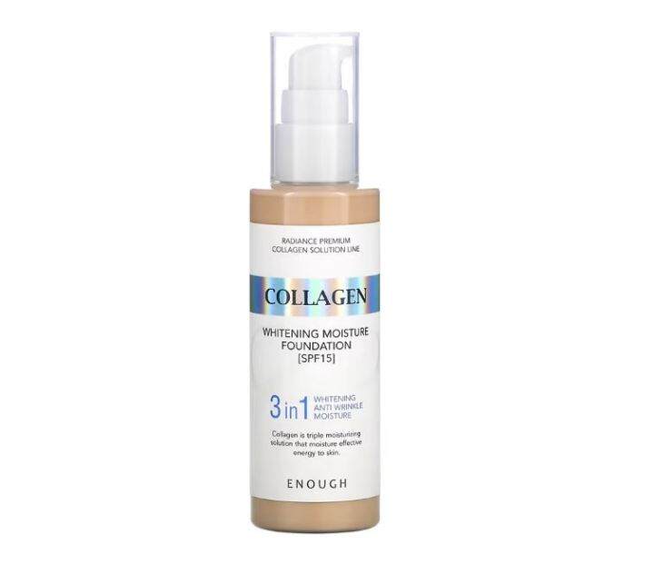 Anti wrinkle moisture collagen whitening foundation 3 in 1 | Lazada PH