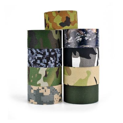 50mmx5/10m High Viscosity Camouflage Tape Hunting Accessories Cotton Cloth Hot-melt Outdoor Birds Watching Photographers Tape