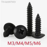 ✚卐✕  10-50pcs m3 m4 m5 m6xL steel with black  Phillips Truss Head (Cross Recessed Mushroom Head) Self Tapping Screws