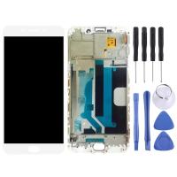 หน้าจอ TFT LCD สำหรับ OPPO R9 Plus Digitizer Full Assembly พร้อมกรอบ (สีขาว)