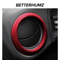 BETTERHUMZ Alcantara Car Air Outlet Frame Trim Sticker For Subaru BRZ Toyota 86 2013-2020 Air Vent Strip Interior Accessories