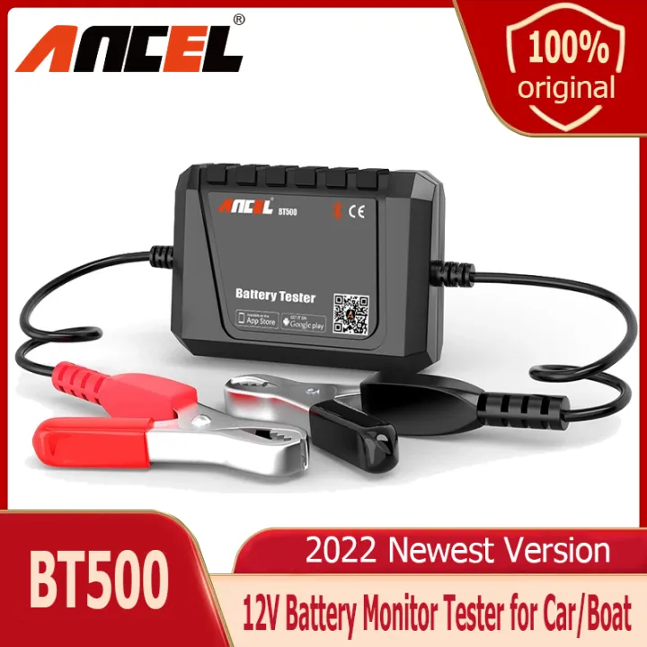 Ancel BT500 Battery Tester Bluetooth Battery Load Tester for All 12V ...