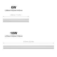 ร้อน T5โคมไฟภายใต้คณะรัฐมนตรีแสง220โวลต์ไฟ LED กับสหภาพยุโรปเสียบสวิทช์สำหรับห้องครัว6วัตต์10วัตต์โคมไฟติดผนังบ้านไฟหลอดฟลูออเรสเซนต์