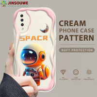 เคสมือถือ Galaxya50 Samsunga50 A50กาแล็กซี่ปลอกสำหรับ Samsung เคสมือถือสำหรับนักบินอวกาศการ์ตูนเด็กหญิงเด็กชายเนื้อครีมฝาครอบนุ่มขอบลอน