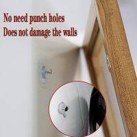 10 Pcs Photo Frame Hook Tile Wall Hang Hook 6cm Strong Non-Marking Hole-Free Sticker Hook For Home Decoration Accessories