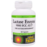 Natural Factors, Lactase Enzyme, 9000 FCC ALU, 60 Capsules