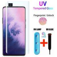 [Electronic film] กระจกนิรภัย UV Full Glue 9H สำหรับ Oneplus 7 T Pro 1น้ำยาป้องกันหน้าจอสำหรับ7 1 7 T