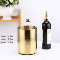 KTV Wine Chiller Bottle Cooler Beer Chiller Ice Barrel Gold Silver Deer Head Ice Bucket European Style Champagne Barrel