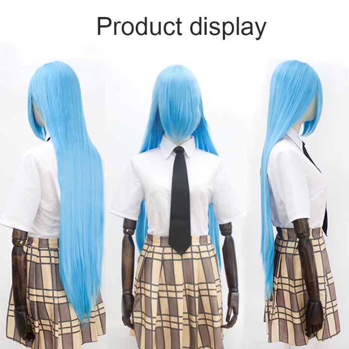 difei-100cm-synthetic-long-straight-cosplay-wig-with-bangs-woman-anime-ombre-wig-pink-green-gold-heat-resistant-wig