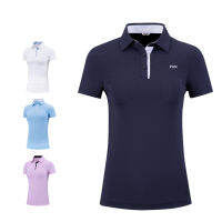 ➧Pgm Golf เสื้อยืดแขนสั้นผู้หญิงเสื้อผ้ากอล์ฟ Slim Quick-Drying เสื้อโปโลแฟชั่นสุภาพสตรีฤดูร้อน Breathable Sportswear