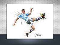 Kevin De Bruyne ภาพวาดโปสเตอร์ผ้าใบตกแต่งผนังโปสเตอร์คุณภาพดีมนุษย์ถ้ำเด็กห้องเล่นเกม