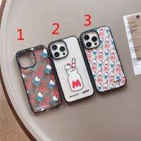 Sanrio Hello Kitty แมวนมกันกระแทกเต็มตัวลายการ์ตูนน่ารักเคสโทรศัพท์มือถือสำหรับ iPhone 15 Pro Max เคสโทรศัพท์นิ่มสำหรับ iPhone 14 Pro Max เคสเคสกันกระแทกสำหรับ Apple 13 12 11 XS XR 8 7 Plus 6 S เคสห่อหุ้ม