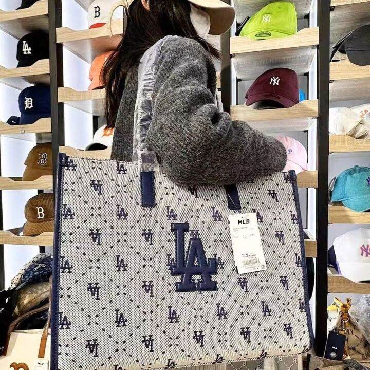 mlb-official-ny-south-korea-ml-spring-new-ny-full-standard-presbyopia-retro-shoulder-bag-handbag-large-capacity-commuter-tote-bag