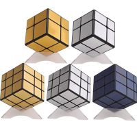 QiYi 2x2 3x3 Mirror Cube Gold Silver Brushed Magic Cube Speed Professional Puzzle Cubo Magico Toys for Children Blocks Gift Toy Brain Teasers