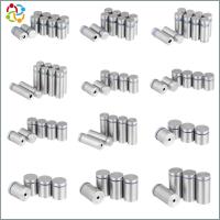 SDG 4/6/10Pcs ฮาร์ดแวร์ ที่วาง Spacer สแตนเลส ตัวยึดกระจก หมุดโฆษณา Standoffs สกรูยึดป้ายโฆษณา กระดานโฆษณา Fixed Nails