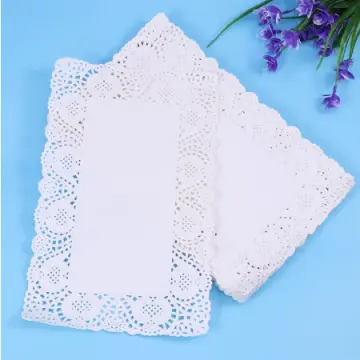 100pcs White Lace Paper Doilies Placemats DIY Box Packaging Gift