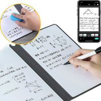 A5 Whiteboard Notebook Leather Memo Free Whiteboard Pen Erasing Cloth Reusable Weekly Planner Portable Stylish Office Sketchbook Note Books Pads