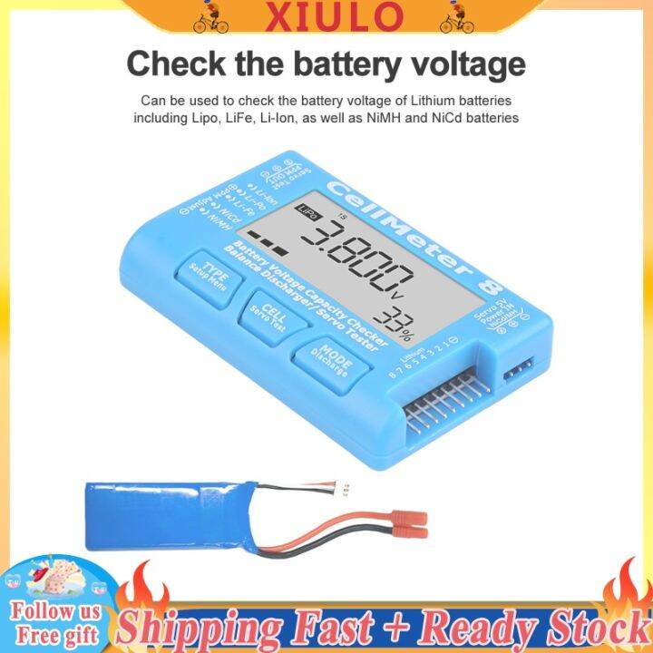 8 Cell Battery Capacity 8S Lipo Voltage Test Meter