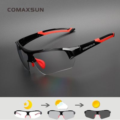 COMAXSUN แว่นตาโฟโตโครมิคการขี่จักรยานแว่นกันแดดขี่จักรยานจักรยานเสือหมอบ MTB แว่นกันแดดกีฬาแว่นตาปั่นจักรยานจักรยาน2สไตล์