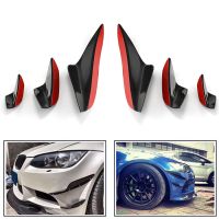 6Pcs Front Bumper Canards Fins Splitters Glossy Black Car Body Spoiler Kit For BMW E90 E92 E93 M3 2005 - 2012