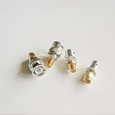 4pcs/Set Connector BNC Male Jack To SMA Female Plug RF Connector Adapter Test Converter Electrical Connectors